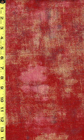 Tonal Blender - Moda Grunge Metallic - 523M Red Berry - By the Half Yard