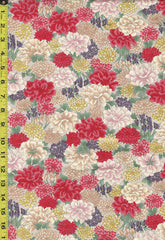 Quilt Gate - Kaga Compact Mums, Peonies & Iris - HR3400-13D - Mauve