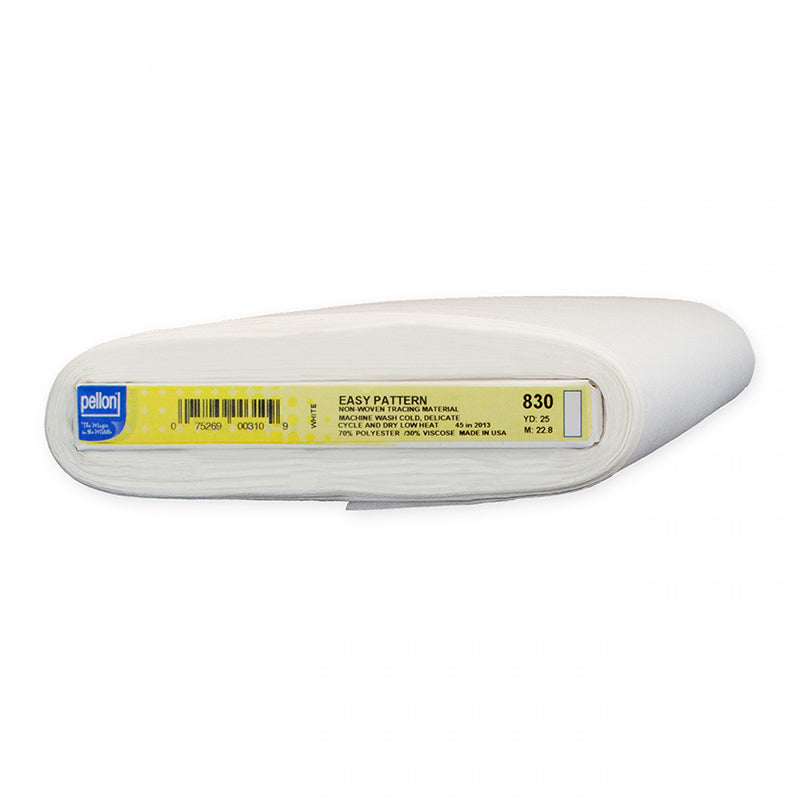 Interfacings & Stabilizers - Pellon Easy Pattern - Blank Tracing Fabric (Non-fusible) - # 830 - White - ON SALE - SAVE 50% - By the Yard