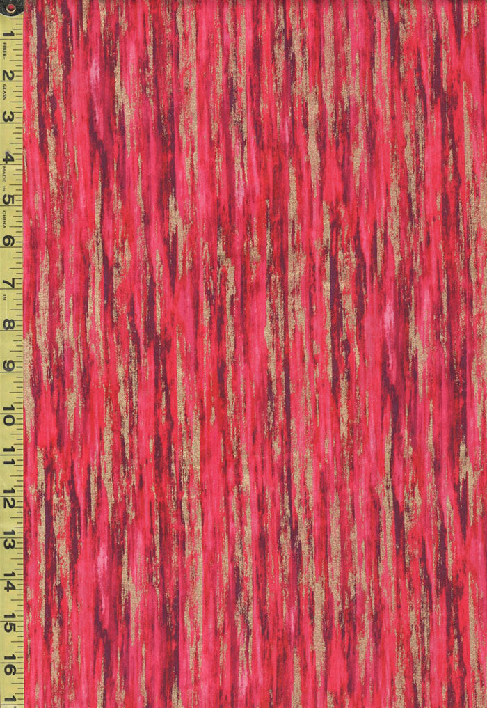 Metallic Blender - Jeweled Texture Stripe - Hot Pink, Fuchsia & Magenta - 8864M-20 - Last 2 3/4 Yards