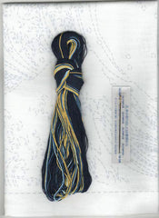 Sashiko Pre-printed Sampler (Olympus) - Hokusai "Kanagawa Oki Namiura" - Great Waves KIT - SK-407 - White