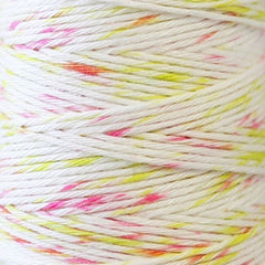 Sashiko Thread - Hidamari - 103 - Speckle: Variegated - PINK YELLOW