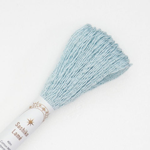 Sashiko Thread - Olympus 40m - LAME - # SL-09 - Sky Blue