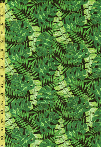 Tropical - Tropical Flair - Tropical Leaves - 77660-977 - Black - ON SALE - SAVE 20%
