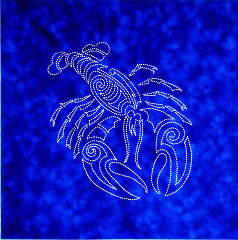 Sashiko - Pre-printed Sea Life Panel - Lobster