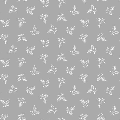 *Tonal Blender - Maywood Solitaire White - Small Leafy Clusters - MAS315-UW - White on White