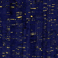 *Metallic - Uncorked - Cork Look with Metallic - 50107M-09 - MIDNIGHT - By the Half Yard