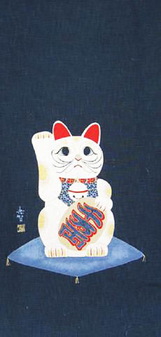 Noren Panel - Maneki Neko # 07