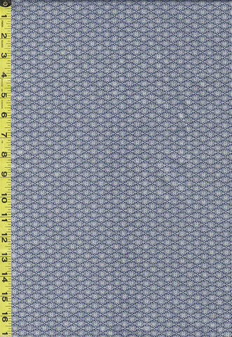 Asian - Imperial 18 - Tiny Silver Metallic Medallions - SRKM-21204-9 - NAVY - By the Half Yard