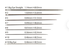 Notions - Tulip Milliners-Straw Needles - # 10 Needle