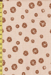 Japanese - Morikiku Sand Dollars - M-18000-A29 - Dobby Weave - Tan - By the Half Yard