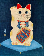 Noren Panel - Maneki Neko # 07