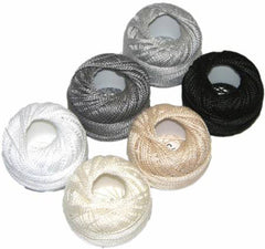 Presencia Perle Cotton Sampler Pack - NEUTRALS - Size 8