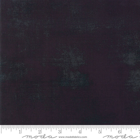 Tonal Blender - Moda Grunge Tonal Texture - 099 Black Onyx - By the Half Yard