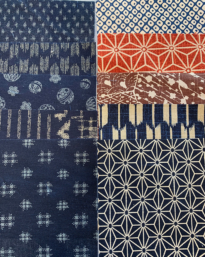 Japanese Traditional - Japanese Cotton Boro Patches - 10 - 4" Patches