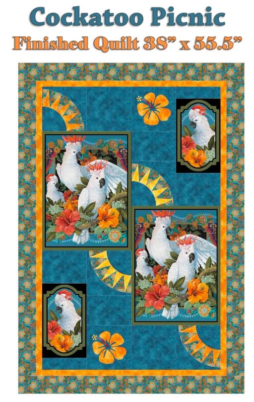 Quilt Pattern - Cockatoo Collection - Cockatoo Picnic