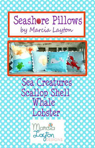 Pattern - Just for Fun - Marcia Layton Designs - Seashore Pillows - LAST ONE