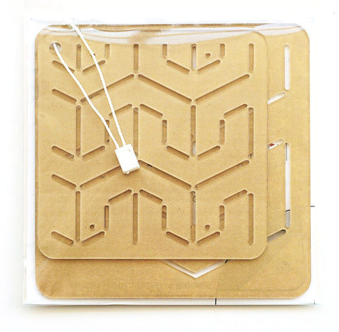 Sashiko Stencil - # 22 Mukai-Kikkou - Faced Tortoise Shell - ON SALE - 40% OFF