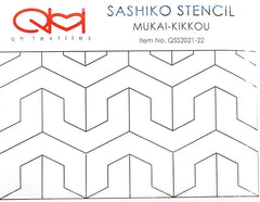 Sashiko Stencil - # 22 Mukai-Kikkou - Faced Tortoise Shell