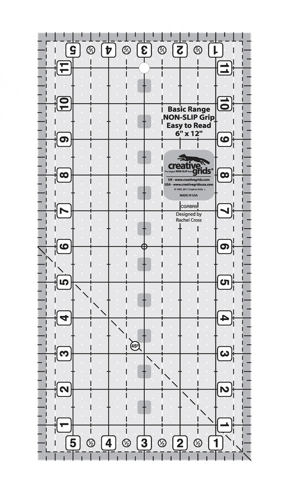 Rulers & Templates - Creative Grids - CGRBR5 - 6" x 12"