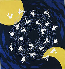 Furoshiki - Japanese Wrapping Cloth - Bunnies Moon Dancing