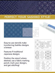 *Sashiko Stencils - 9 Design Traditional Collection - Sylvia Pippen
