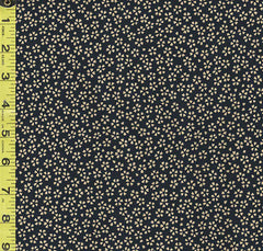 Japanese - Sevenberry Kasuri Collection - Small Floating Cherry Blossoms - REVERSIBLE - SB-88222D1-5 - Indigo & Tan