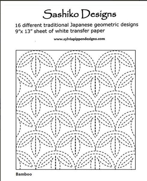 Sashiko Pattern Printed Mylar Paper