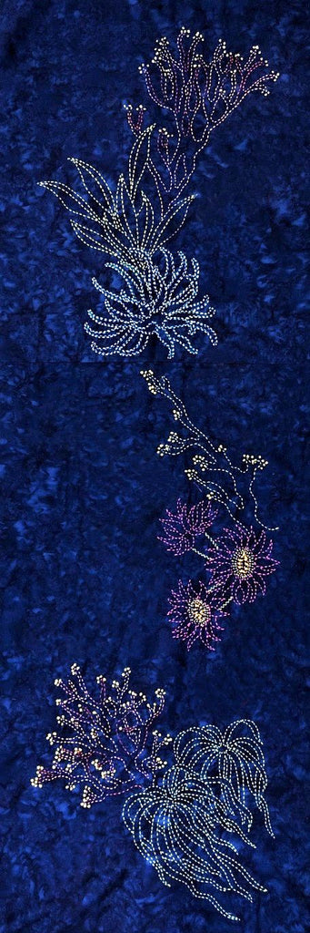 Sashiko - Pre-printed Sea Life Panel - Sashiko Reef Panel