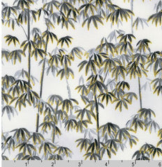 Asian - Imperial 17- Bamboo Forest - SRKM-20381-186 - Silver (Gray)