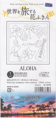 Sashiko Pre-printed Sampler (Olympus) - # 1079 Sashiko Hawaii - Aloha - White