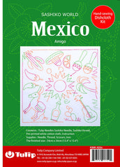 Sashiko World - Mexico - Sampler Kit with Needle & Thread - Amigo