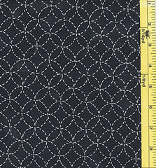 Japanese - Hokkoh Sashiko-like Seven Treasures - 305-2A-Indigo