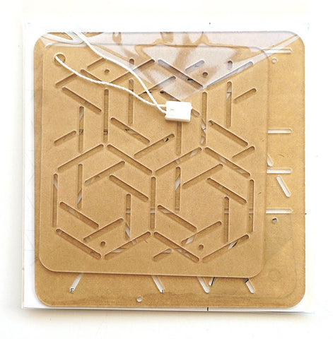 Sashiko Stencil - # 25 Musubi-Kasane-Kikkou - ON SALE - SAVE 40%