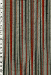 808 - Japanese Combined Weave - Multi-Stripe - Green, Red & Orange