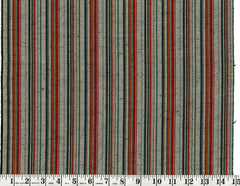 808 - Japanese Combined Weave - Multi-Stripe - Green, Red & Orange