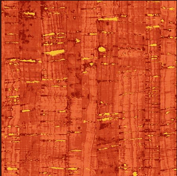 *Metallic - Uncorked - Cork Look with Metallic - 50107M-37 - SPICE - By the Half Yard