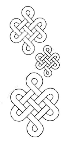 Sashiko Stencil - W1039 - Celtic Knots (3) - 4