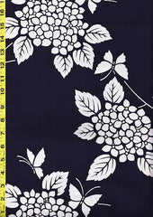 Yukata Fabric - 047 - Hydrangeas & Butterflies