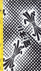 Yukata Fabric - 0051 - Noshi Lattice & Kanji