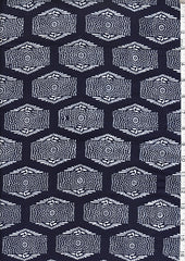 Yukata Fabric - 0106 - Cranes over Rectangles