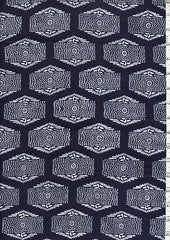 Yukata Fabric - 0106 - Cranes over Rectangles