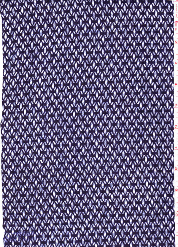 0059 - Yukata Fabric - Compact Two-tone Grillwork - Last 2 2/3 Yards