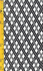 0001 - Yukata Fabric - Lattice - White