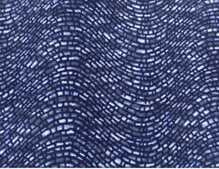 Yukata Fabric - 565 - Tiny Wavy Cobblestone - Indigo & Blue