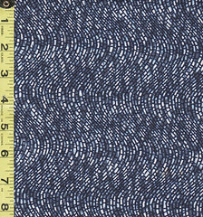 Yukata Fabric - 565 - Tiny Wavy Cobblestone - Indigo & Blue