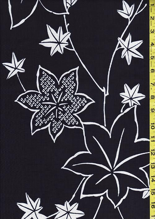 0007 - Yukata Fabric - Maple Leaves