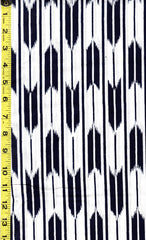 Yukata Fabric - 500 - Arrows - White