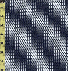 Yukata Fabric - 557 - Small Sashiko-like Stitched Columns - Indigo