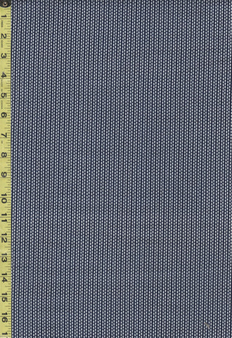 Yukata Fabric - 557 - Small Sashiko-like Stitched Columns - Indigo